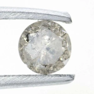Diamante lucido naturale taglio tondo fantasia 0,11 ctw marrone I1 purezza diamante 3 mm - Foto 1 di 11