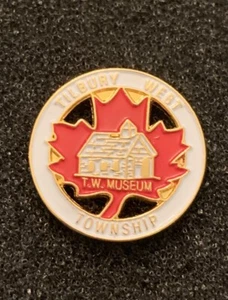 Tilbury West Township Museum Ontario Canada Souvenir Enamel Lapel Pin - SPA - Picture 1 of 4