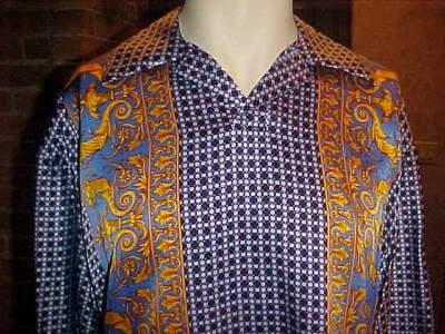 NUEVO CON ETIQUETAS CAMISA JERSEY DE SEDA MANGA CORTA PARA HOMBRE CREMA DE SEDA GOFRE 9703 GRANDE Foto 1 de 4