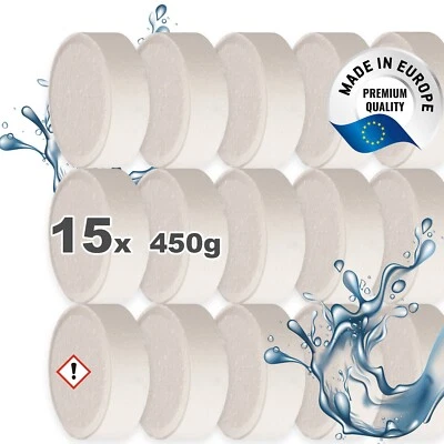 BOLASECA S.A. 15x 450g Raum Luft-Entfeuchter Granulat Tabs Nachfüll-Pack neutral (4,66€/1 kg)