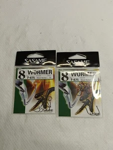 Ami Sasame F-875 Wormer  Hook Size 8 Due Bustine Da 15 PZ. - Foto 1 di 3