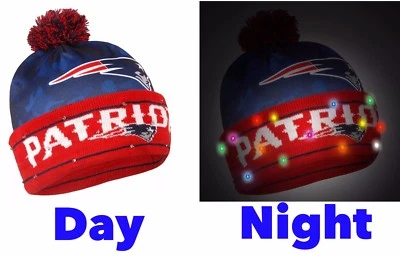 NFL New England Patriots Big Logo Camoflag Light Up Beanie - Image 1 of 4