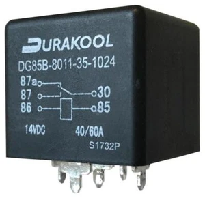 AUTOMOTIVE RELAY, SPDT, 12VDC, 60A - DG85B-8011-76-1012 - Picture 1 of 1