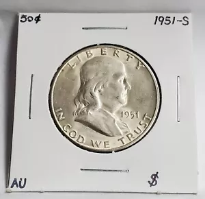 1951 S Franklin Half Dollar vz - Bild 1 von 5