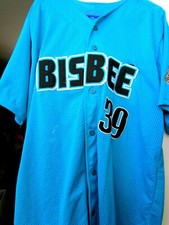 SEAN REPAY #39 BISBEE (Arizona) BLUE 2014 MANAGER'S JERSEY, Pecos League 