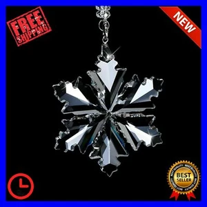 Crystal Large Annual Edition Christmas Gift Ornament New 2020 Snowflake Holiday - Picture 1 of 12