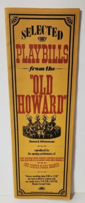 Selected Playbills From Old Howard Athenaeum Boston Scollay Square Reproduction - Image 1 of 4