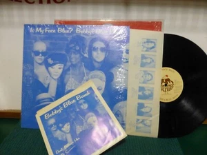 BOBBYS' BLUE BAND IS MY FACE BLUE CEDAR FALLS IOWA NEAR MINT LP + 45 W/ SLEEVE - Picture 1 of 3