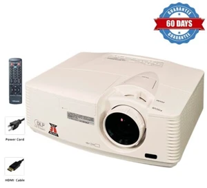 DLP Projector 4300 ANSI for Home Theater Gaming PC 3D Ready HD HDMI w/Bundle - Picture 1 of 9