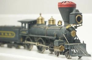 AHM HO Scale Western Genoa Steam Locomotive & Tender 4-4-0 Tested & Working - Picture 1 of 12