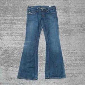 Diesel Lowky B.C. Women's Low Rise Bootcut Flare Jeans Size 26x30 Made in Italy - Picture 1 of 8