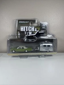 Greenlight Hitch & Tow Series 2 1974 Dodge Monaco And Airstream Bambi D36 - Picture 1 of 4