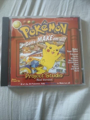 Vintage Pokémon Project Studio Red Version CD-ROM – 2001 PAL Edition – Unused - Image 1 of 4