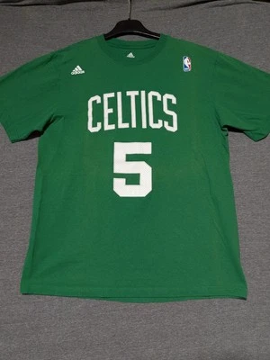 Camisa Adidas Boston Celtics Para Hombre Grande #5 Kevin Garnett Retro NBA Trébol Foto 1 de 4