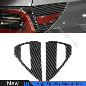 2Pcs Carbon Fiber Interior Charging Port Panel Cover For Tesla Model 3 Y 2017-22 - Picture 1 of 9