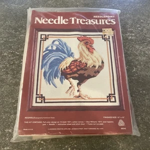 Needle Treasures Needlepoint Reginald Rooster Chicken 06543 Farmhouse - Picture 1 of 5