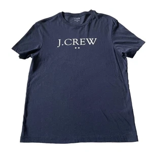 J Crew Herren Logo T-Shirt Tee Oberteil Gr. Small Navy Blau Kurzarm 100 % Baumwolle - Bild 1 von 6