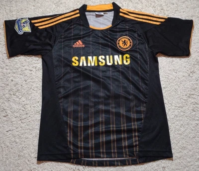 Camiseta Chelsea Football Club Para Hombre XL Negra Naranja 10/11 Visitante Fútbol 13 Cochino Foto 1 de 4