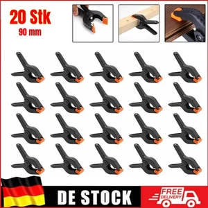 20 x abrazaderas abrazaderas de resorte 90 mm abrazaderas de sujeción abrazaderas de pegamento abrazaderas de sujeción abrazaderas de resorte - Imagen 1 de 16