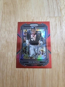 2022 Prizm DICK BUTKUS Red Prizm #54 Chicago Bears RETAIL SSP RARE - Picture 1 of 11