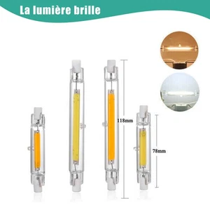 R7s LED 78mm 118mm 7W 15W 28W Dimmable Maïs Ampoule Céramique Verre Lampe Tube - Picture 1 of 17