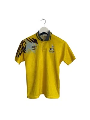 Umbro Tottenham Hotsur 1993 1994 Away Shirt Kids Replikit Yellow Boys L  - Image 1 of 4