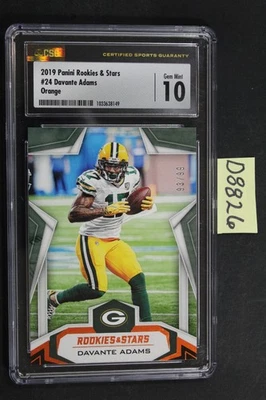 2019 Panini Rookies & Stars - #24 Davante Adams /99 CSG 10 (D8826 - Image 1 of 2