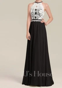 New JJ's House Dress 18W A-line Scoop Floor-Length Chiffon Bridesmaid Ball Gown - Picture 1 of 19