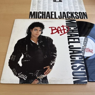 Michael Jackson BAD Vinyl LP 1987 US 1st Press Epic Records Rare Promo! + Sleeve Foto 1 de 4