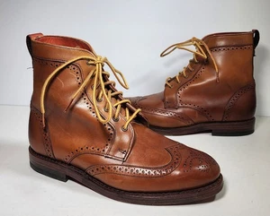 $350 Allen Edmonds Dalton Brown Chili Walnut Leather Mens Sz 6 EEE Extra Wide - Picture 1 of 14