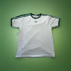 Camisa Nike De Colección Para Hombre M Manga a Rayas Timbre T Bordado Logo Swoosh - Imagen 1 de 13
