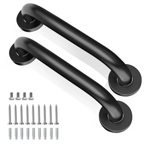 Shower Grab Bars, 2 Pack 12 Inch Heavy Duty Non-Slip Bathroom Grab Bars, 1.25... - Picture 1 of 6
