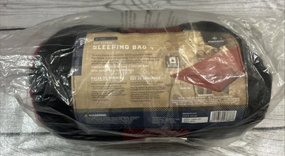 Saco de dormir Stansport 100% poliéster escovado lã. 75”x32” novo vermelho - Imagem 1 de 4
