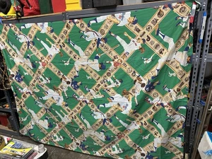 Vintage 1980's Twin Bed Sheet Major League Baseball Dodgers Mets Red Sox Yankees - Picture 1 of 6