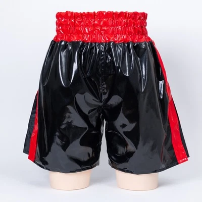 PVC Glossy Boxing trunks Black/Red(Men's3Lsize)Made to order in Japan 2XLsize - Image 1 of 4