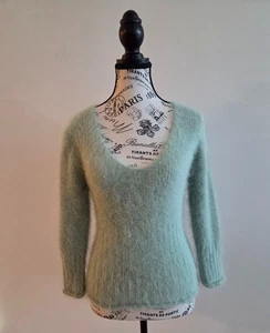 EXPRESS 80% ANGORA Y2K VTG PULLOVER Gr. S - Bild 1 von 7