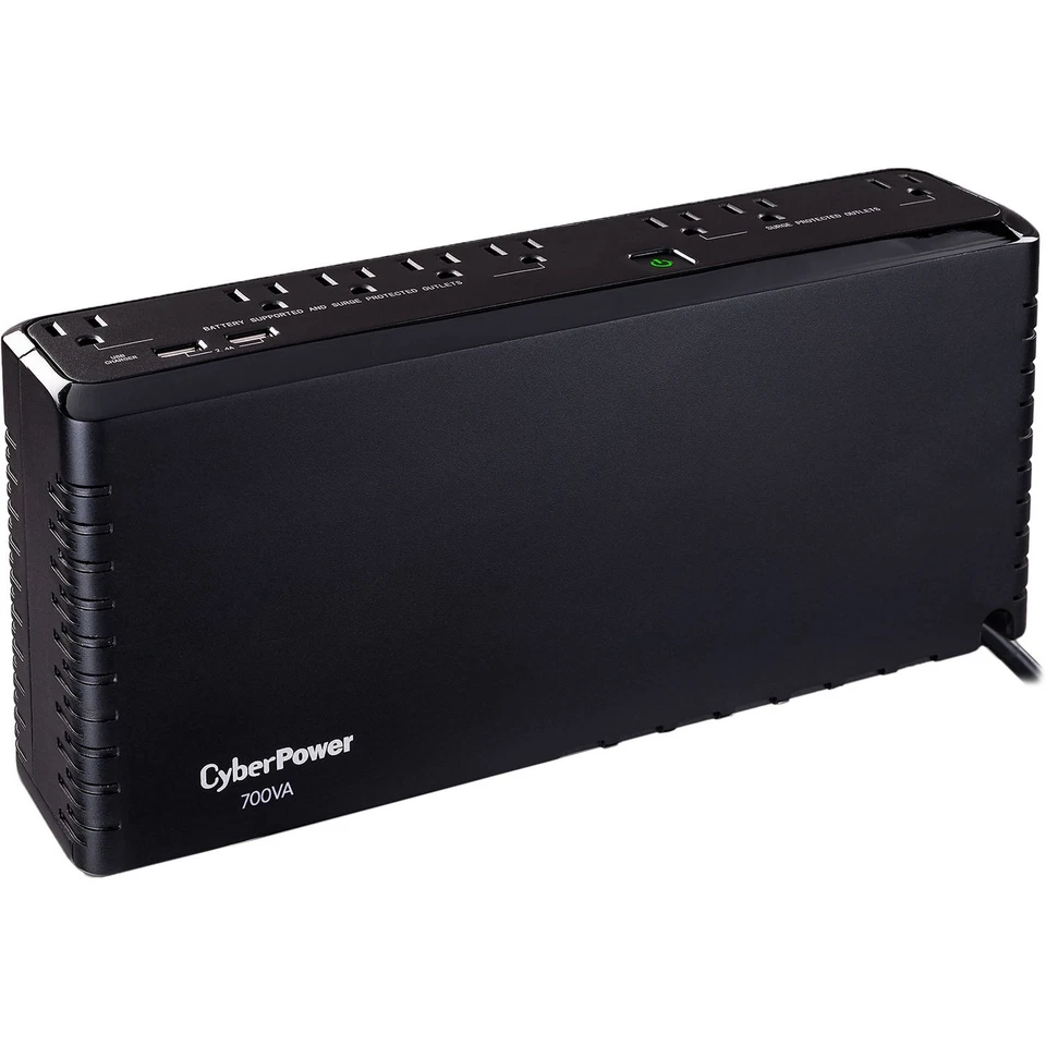 CyberPower SL700U-R 700VA/370W, 8 Outlets UPS System - Certified Refurbished - Image 1 of 4