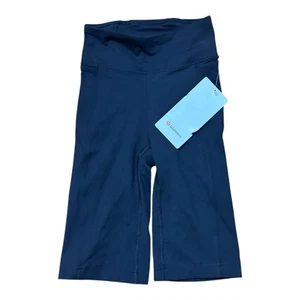 Lululemon On Pace Short HR 10” Size 2 Biker Short New Black - Picture 1 of 4