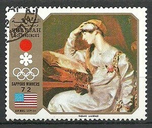 1972 Sapporo Olympics Japan Sport Paintings Thomas Lawrence Great Britain (L1J) - Picture 1 of 1