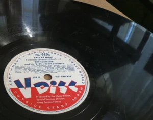 78RPM VDisc V Disc 619 Bill Heathcock + West Coasters, Late at Night / Silent V - Picture 1 of 10