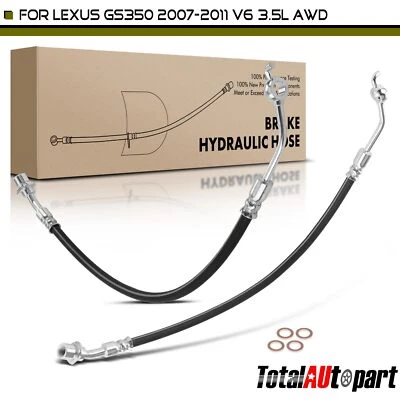 2x Manguera hidráulica de freno para Lexus GS350 2007-2011 9094702E53 delantera izquierda y derecha Foto 1 de 4