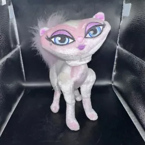 Vintage Bratz Petz Pets Cat Kendall White Pink Posable Plush Kitten BobbleHead - Picture 1 of 9