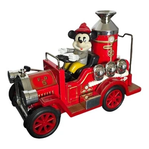 Vintage Walt Disney Mickey Mouse In Old Timers Fire Truck #5 Masudaya Japan #5 - Picture 1 of 19