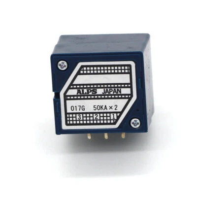 Japan ALPS RK27 250KAX2 LOG Stereo Volume Potentiometer Dual 50K Round Shaft - Image 1 of 4