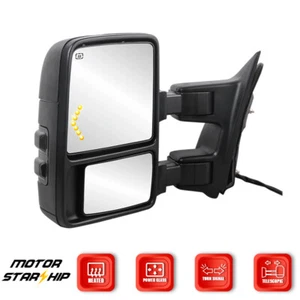 Power Heated Turn Signal Tow Mirror for 08-16 F250 F350 Super Duty Driver Side - Picture 1 of 13