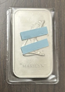 1973 Marilyn Monroe .999 Silver 1 oz Bar Vintage COLONIAL MINT ART BAR - Picture 1 of 5