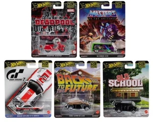 2025 Hot Wheels Pop Culture 5-Car Set Ram Van, Skyline, Deadpool HXD63-956J-6B - Picture 1 of 7
