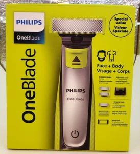 Afeitadora Philips OneBlade cara+cuerpo, recortes, bordes y afeitados cualquier longitud QP2834/60 - Imagen 1 de 8