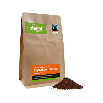 ^ Planet Organic Coffee Espresso Intense Plunger Grind Ground 250g • 20.86$