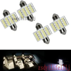 4x Para Mazda CX-5 CX5 Coche Cúpula Mapa Lectura Lámpara Bombilla 31mm Blanco 16SMD - Imagen 1 de 1